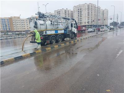 الإسكندرية تتعرض لأمطار متوسطة 