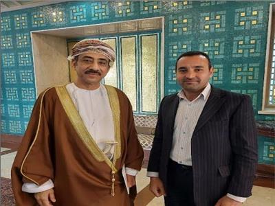 محرر بوابة أخبار اليوم مع  سفير سلطنة عمان بالقاهرة