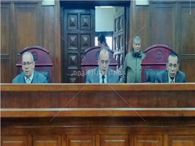 هيئة المحكمة برئاسة المستشار شريف حسن عبد النبي