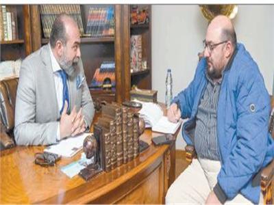 د. حسام أبو العطا خلال حواره مع «الأخبار»