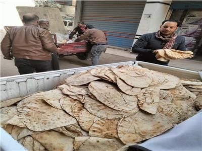  «تموين الغربية» يضبط 10 آلاف رغيف خبز مهرب في حملة بقطور  