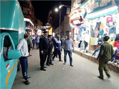 حمله مكثفه لشرطة مرافق الاقصر تسفر عن تحرير 48 محضر متنوع