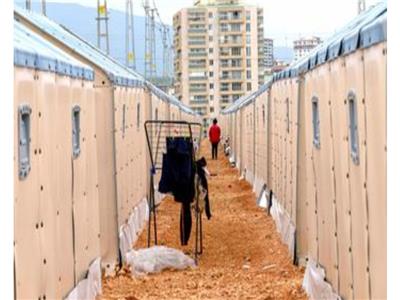 مخيم للنازحين في محافظة هاتاي التركية، أكثر المناطق المتضررة من الزلزال