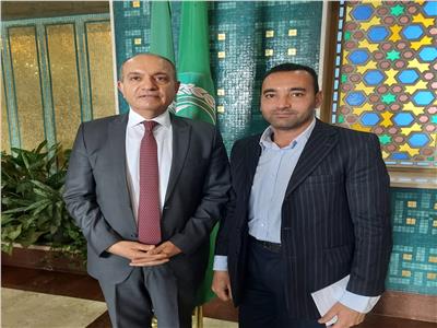 السفير الأردني بمصر مع محرر بوابة أخبار اليوم