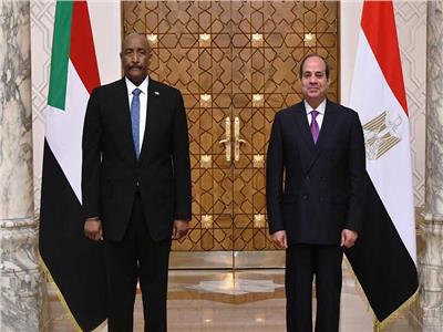 الرئيس السيسي  ورئيس مجلس القيادة السوداني