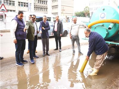 رئيس شركة مياه الشرب والصرف الصحي بالغربية مستمرون في رفع أثار الأمطار 