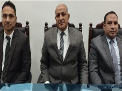 هيئة المحكمة برئاسة المستشار نسيم علي بيومي