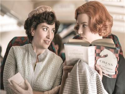 مشهد من مسلسل the queen's gambit