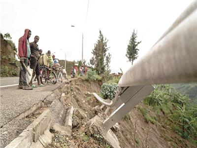 الدمار الناجم عن السيول الغزيرة فى رواندا