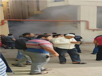 حريق محدود بمستشفى شبين الكوم التعليمي