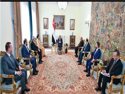 الرئيس عبد الفتاح السيسي يستقبل رئيس تيار الحكمة العراقي 
