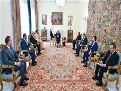 الرئيس السيسي يستقبل عمار الحكيم رئيس تيار الحكمة العراقي