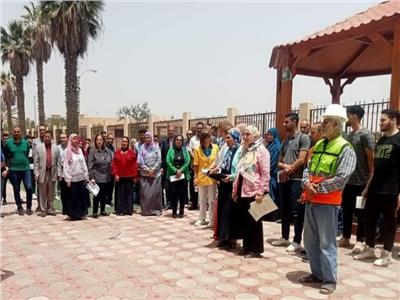 جامعة السادات تنفذ اول تجربة اخلاء آمن  لمبنى كلية السياحه والفنادق