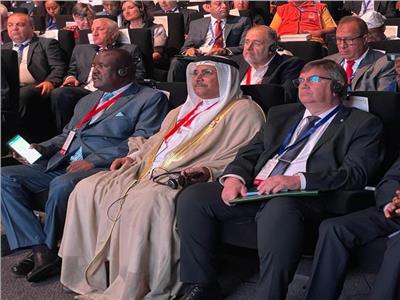 عادل العسومي رئيس البرلمان العربي في افتتاح المؤتمر الدولي حول الحوار بين الأديان 