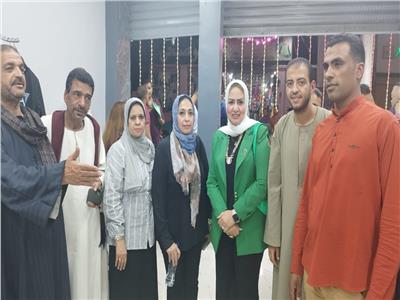 افتتاح معرض حزب مستقبل وطن للملابس الجاهزة