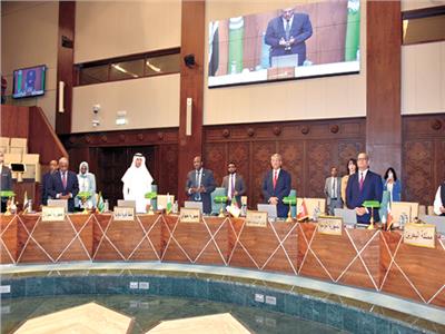 جانب من اجتماع مجلس جامعة الدول العربية لبحث «العدوان على جنين»