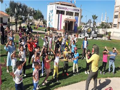 يوم رياضي و ترفيهي للأطفال بعنوان ( fitness day)  بمكتبة مصر العامة بدمنهور. 