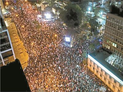 مظاهرة فى تل أبيب ضد حكومة نتنياهو