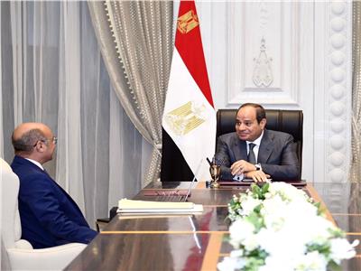 الرئيس السيسي خلال اجتماعه مع وزير العدل 