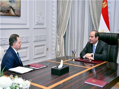 الرئيس السيسي خلال اجتماعه مع وزير الداخلية