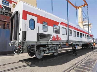 ■ وصول عربات ركاب السكك الحديدية إلى ميناء الإسكندرية