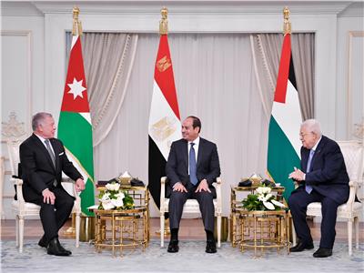 القمة المصرية الأردنية الفلسطينية
