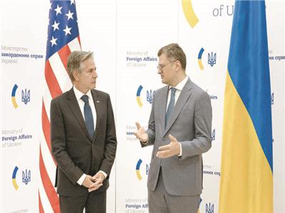 وزير الخارجية الأوكراني دميترو كوليبا  يلتقي نظيره الأمريكي في كييف          