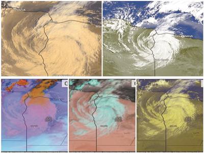 خريطة توضح تحركات العاصفة دانيال
