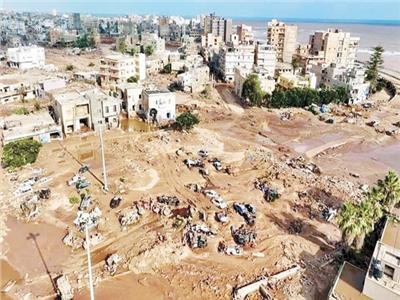 خسائر مدمرة للمدن الليبية جراء تعرضها للعاصفة «دانيال»