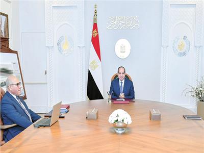 الرئيس عبد الفتاح السيسى خلال اجتماعه
