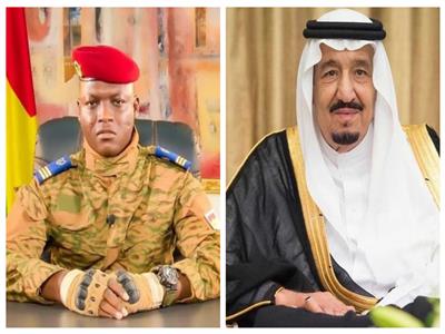 الملك سلمان بن عبدالعزيز آل سعود وإبراهيم تراوري