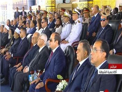 الرئيس السيسي يشهد حفل تخريج دفعة جديدة من طلاب كلية الشرطة