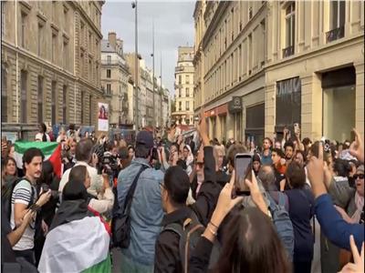 مظاهرات بميدان الجمهورية في فرنسا مؤيدة لفلسطين | فيديو