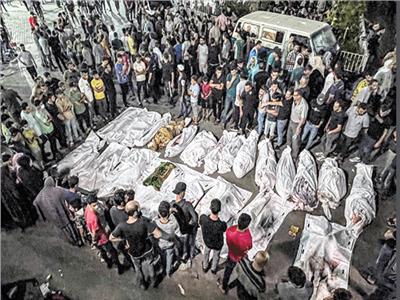 جثامين عدد من الشهداء الفلسطينيين