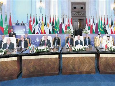 الرئيس عبدالفتاح السيسى خلال افتتاح قمة القاهرة للسلام  بالعاصمة الإدارية الجديدة