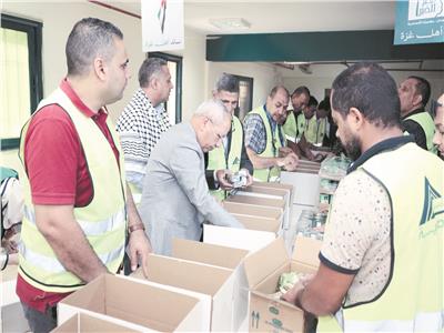 ٥ شاحنات مساعدات من «المهندسين» لأهالي غزة