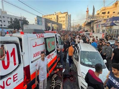 قصف جيش الاحتلال لمحيط مستشفى الشفاء  