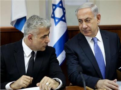 رئيس الوزراء الإسرائيلي بنيامين نتنياهو وزعيم المعارضة الإسرائيلية يائير لابيد