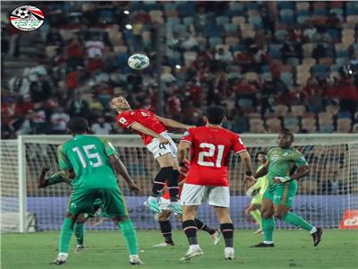 صورة من مباراة مصر وجيبوتي