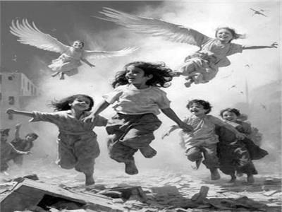 أرواح أطفال غزة تحلق فى عيد الطفولة نحو السماء