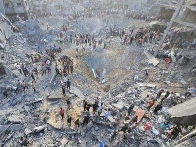 أثار العدوان الإسرائيلي الوحشي على قطاع غزة - أرشيفية  