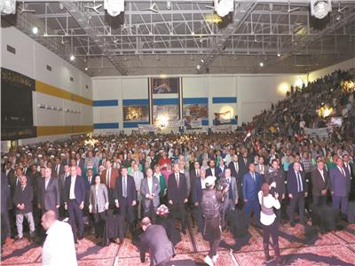مؤتمر عمالي حاشد لدعم المرشح عبد الفتاح السيسي