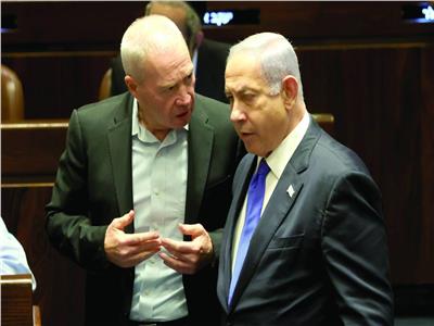 رئيس الوزراء الإسرائيلي بنيامين نتنياهو ووزير الدفاع يوآف جالانت