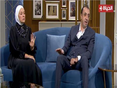 الإعلامية دعاء فاروق وزوجها عماد مختار
