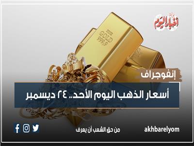 إنفوجراف| أسعار الذهب اليوم الأحد.. 24 ديسمبر