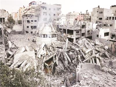 إسرائيل حولت غزة إلى خراب