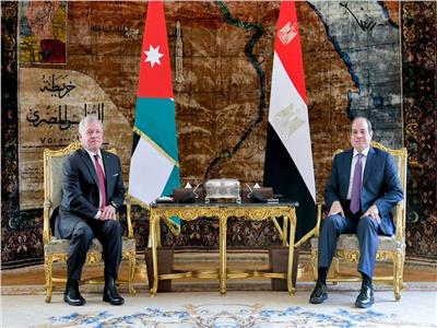 الرئيس السيسي والملك عبد الله 