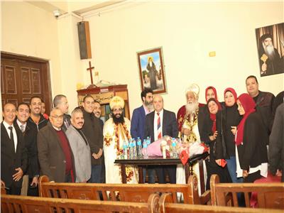 وفد من مستقبل وطن يزورون كنائس «قرى أوسيم» للتهنئة بعيد الميلاد