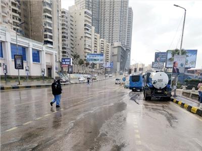 سقوط أمطار الفيضة الكبرى على الإسكندرية