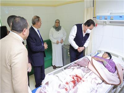 وزير الصحة أثناء تفقد مستشفى كفر الشيخ العام 